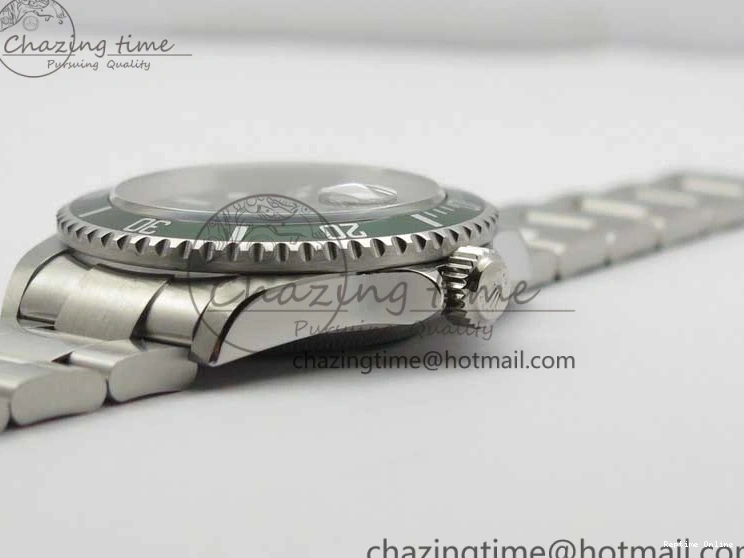 0512 Neat Submariner 16610 LV Green No Rehaut Engraving 904L Steel ARF1:1 Best Edition on SS Bracelet SH 2955